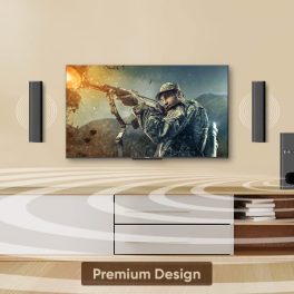 Panasonic Sc Ht260Gw K 80 W 21 Ch USB Auxiliary Multimedia Speaker System with Convertible Soundbar and Multi Connectivity Option Black 0 3
