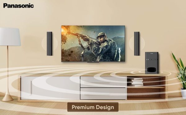 Panasonic Sc Ht260Gw K 80 W 21 Ch USB Auxiliary Multimedia Speaker System with Convertible Soundbar and Multi Connectivity Option Black 0 3