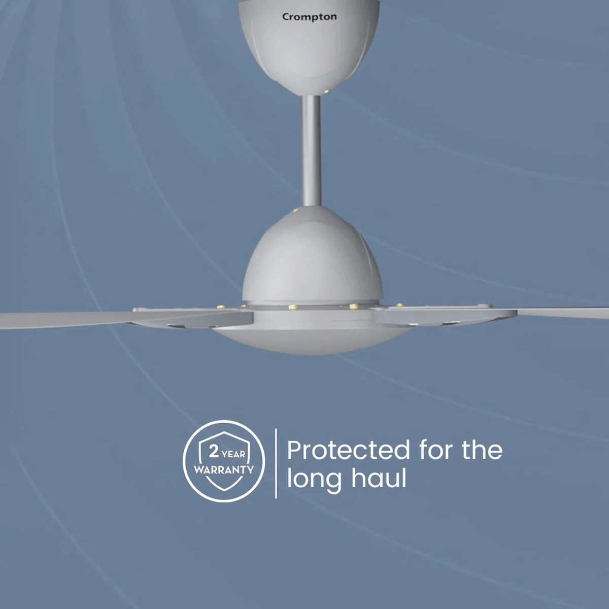 Crompton 1200MM (48 Inch) Ceiling Fan with High Speed, Anti Dust and Double Ball Bearing, Cool Grey, SENO PRIME Crompton 1200MM (48 Inch) Ceiling Fan with High Speed, Anti Dust and Double Ball Bearing, Cool Grey, SENO PRIME