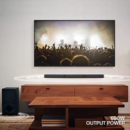 Sony HT S40R Real 51ch Dolby Audio Soundbar for TV with Subwoofer Wireless Rear Speakers 51ch Home Theatre System 600W Bluetooth USB Connectivity HDMI Optical Connectivity Sound Mode 0 4