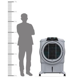 Symphony 75 Liter Desert Air Cooler with Honeycomb Pad and Powerful Fan, Grey, Sumo 75XL