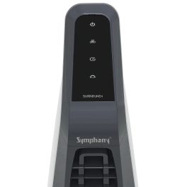 Symphony Tower Fan with Remote, Touchscreen Control Panel & Swivel Action, Grey, Surround-I
