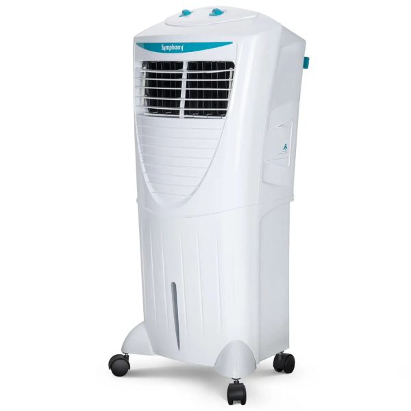 Symphony 31 Liter Personal Air Cooler with Honeycomb Pad & Blower, White, HICOOL 31T