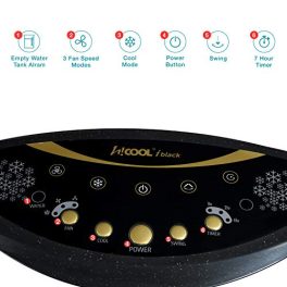 Symphony HiCool i Personal Air Cooler with Remote Honeycomb Pad Automatic Vertical Swing 31L Black 0 2