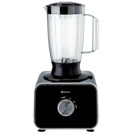 Bajaj FX-1000 Dlx, 1000 Watts Food Processor And Mixer Grinder With 9 Attachments, 100% Copper Motor, Processing Bowl With 3 Jars, Safety Interlock, Black