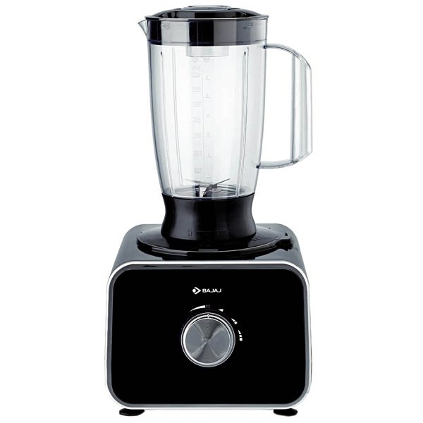 Bajaj FX-1000 Dlx, 1000 Watts Food Processor And Mixer Grinder With 9 Attachments, 100% Copper Motor, Processing Bowl With 3 Jars, Safety Interlock, Black