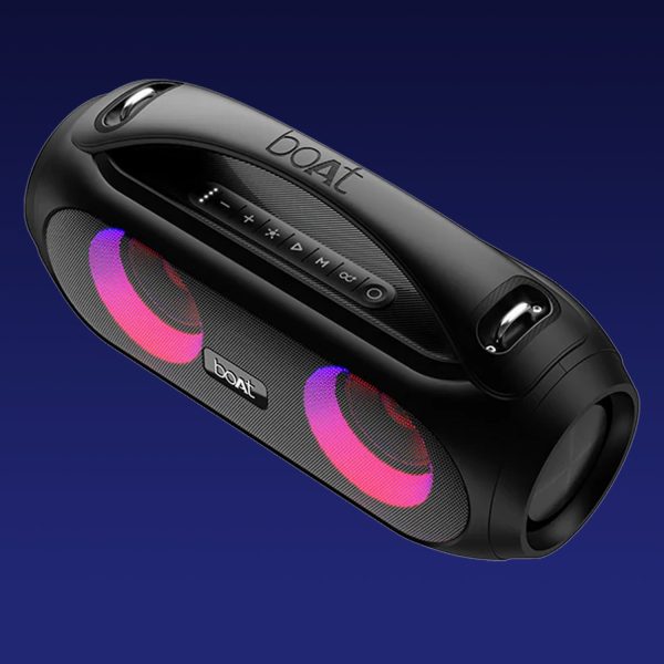 boAt 20W Portable Speaker with LED Lights, Black, Partypal 50