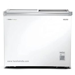 Voltas 405 GSL Horizontal Chest Glass Top Freezer Standard White 0