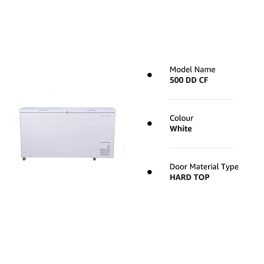 Voltas 500 DD CF Double Door Deep Freezer 500 Liters White 0 5