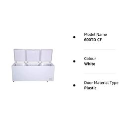 Voltas 600TD CF Metal Top Plastic Top Door Chest Freezer 600 Liters White 0 1