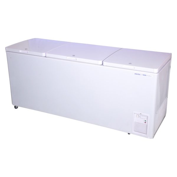 Voltas 600 Litre Three Door Hard Top Deep Freezer with 4 Star, White, CF600TA4