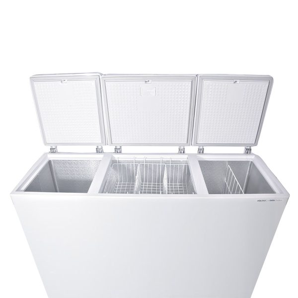 Voltas 600 Litre Three Door Hard Top Deep Freezer with 4 Star, White, CF600TA4