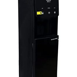 Voltas Spring R Water Dispenser with Three Temperature Tap and Small Refrigerator Black Color 0 3