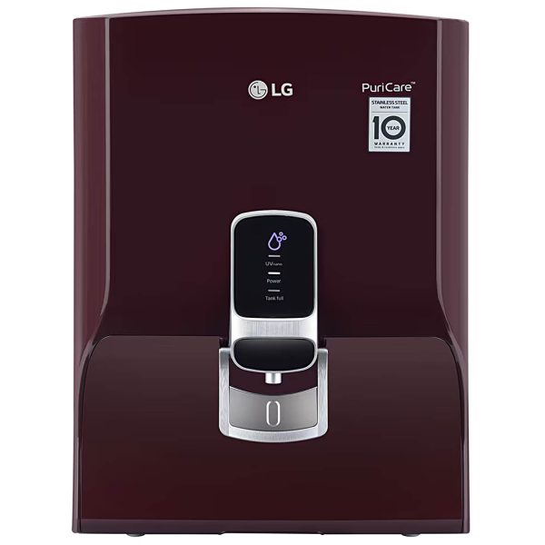 LG WW120NNC, UV+UF+HMR Water Purifier with 8 Litre Stainless Steel Tank, Crimson Rad