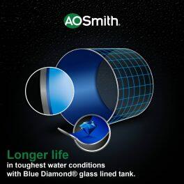 AO Smith Xpress, 6 Litre 5 Star Vertical Storage Geyser with Adjustable Thermostat Knob, White