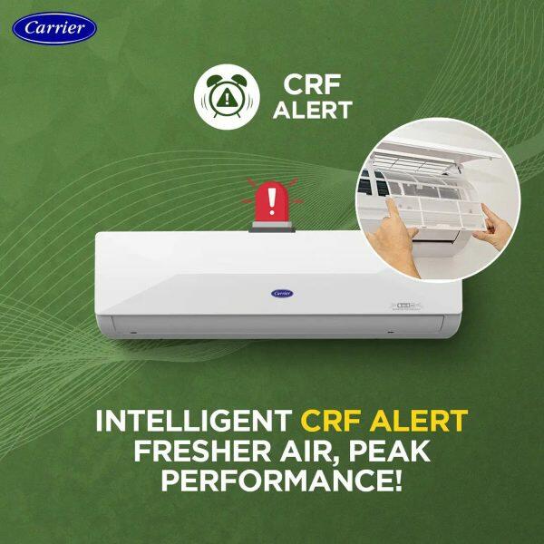 Carrier 24K Xcel Edge, 2 ton 5 star Inverter Split AC with 6-in-1 Convertible & Smart Energy Display, White