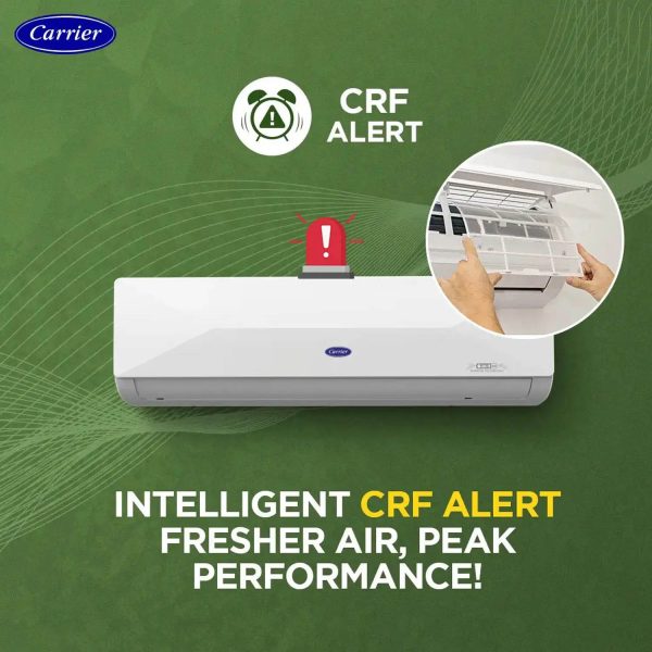 Carrier 18K 3S Xcel Edge 1.5 Ton 3 Star Inverter Split AC with 6-in-1 Convertible & Smart Energy Display, White