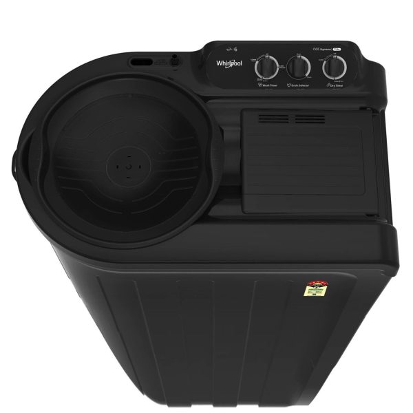 Whirlpool Ace Super Soak 7, 7.5 KG Semi Automatic Machine with In built Scrubber and Rust and Corrosion Free Body, Grey Dazzle