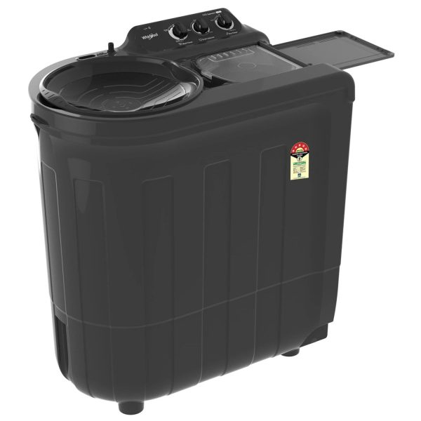 Whirlpool Ace Super Soak 7, 7.5 KG Semi Automatic Machine with In built Scrubber and Rust and Corrosion Free Body, Grey Dazzle