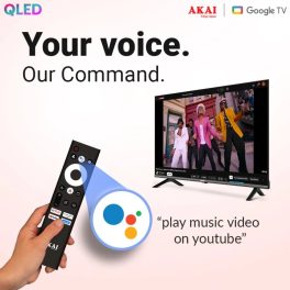 AKAI 43 Inch 4K Google TV (AL43GU-SFWS, Black)