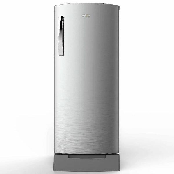 Whirlpool 260 Impro Roy Inv, 236 Litre 3 Star Single Door Refrigerator with Inverter Compressor, Base Drawer, 4-in-1 Cooling Modes and 1 Hour Icing Technology, Alpha Steel