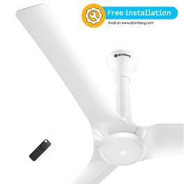Atomberg 1200MM (48 Inch) BLDC Ceiling Fan with IOT, Remote Control and LED Light, Marble White, ARIS
