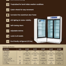 BLUESTAR SC300F 285 Liter Single Door Visi Cooler, White