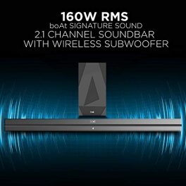 boAt AAVANTE Bar 2050 160W 21 Channel Bluetooth Soundbar Signature Sound Wireless Subwoofer Multiple Connectivity Modes Entertainment ModesPremium Black 0 0