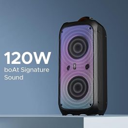 boAt-Newly-Launched-Partypal-300-Speaker-with-120-W-Signature-Sound-Up-to-6-hrs-Playtime-Built-in-Mic-TWS-Mode-Bluetooth-v53-AUX-Port-USB-Type-C-PortPremium-Black-0