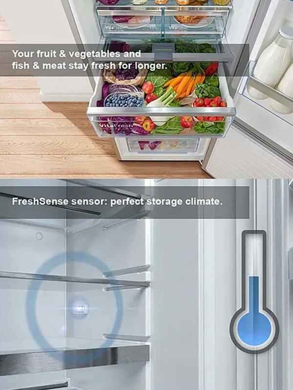 Bosch CTN27S03NI, 243 Litres 3 Star Sparkly Steel