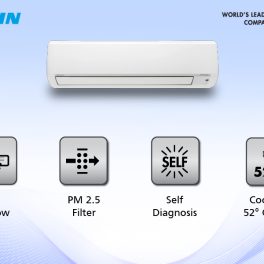 Daikin FTKL71UV 2.02 Ton 3 Star Inverter Split AC with 3 Stage Filtration & PM 2.5 Filter, White