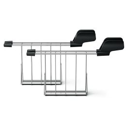 PHILIPS HD2583/90, 600 Watts Pop Up Toaster with Integrated bun Rack, Black