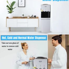 Voltas Spring R Water Dispenser with Refrigerator with Normal, Cold and Hot Tap, White