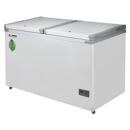 Elanpro 322 Litre Double Door Deep Freezer with High Insulation, White, EF335DG