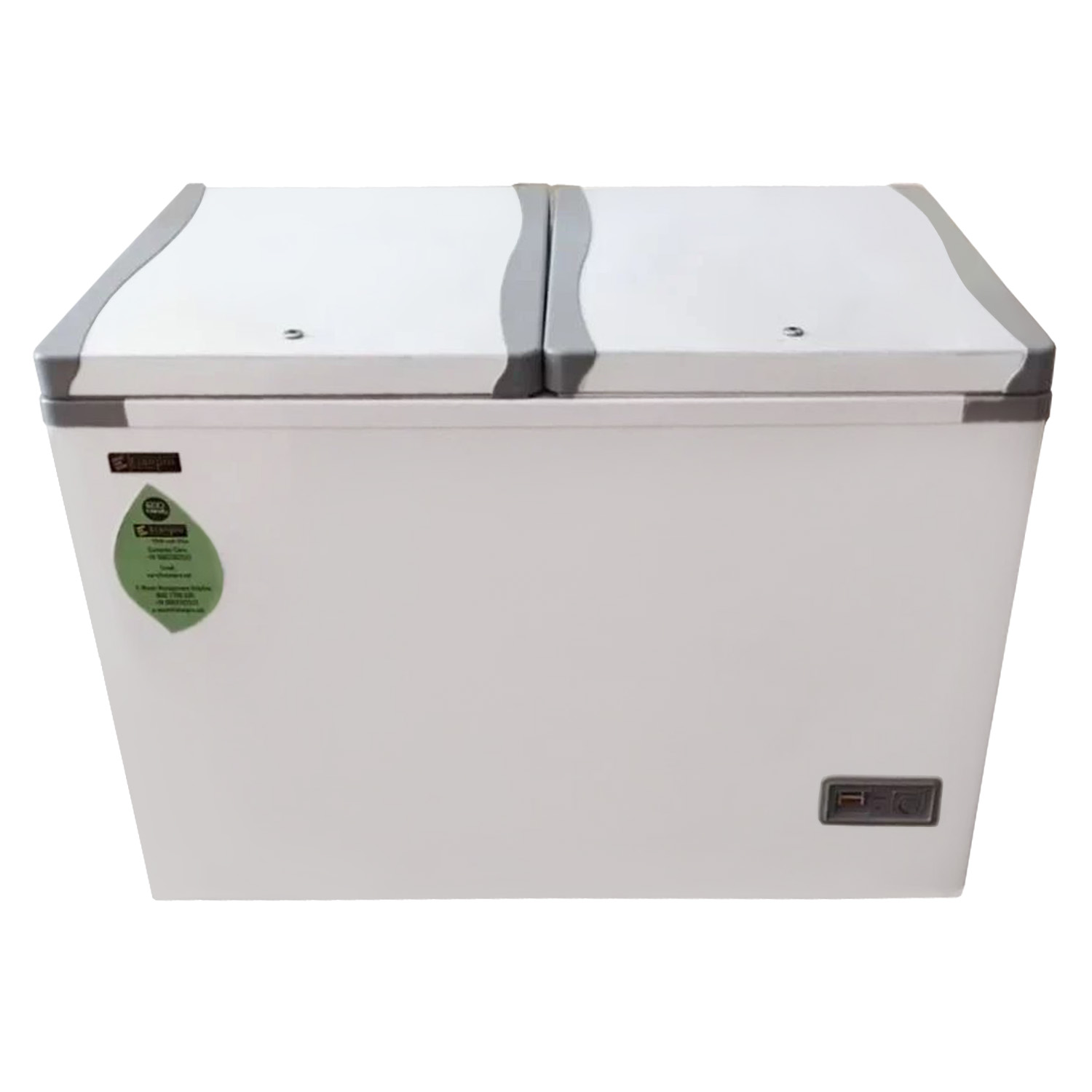 Elanpro 322 Litre Double Door Deep Freezer with High Insulation, White, EF335DG Elanpro 322 Litre Double Door Deep Freezer with High Insulation, White, EF335DG