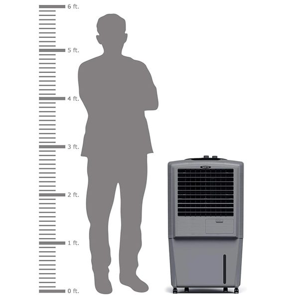 Symphony 27 Liter Personal Air Cooler with Honeycomb Pad and Powerful Fan, Grey, HIFLO 27