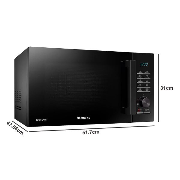 Samsung MC28A5145VK, 28 Litre Convection Microwave Oven with Moisture Sensor, Black