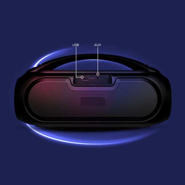 boAt 20W Portable Speaker with LED Lights, Black, Partypal 50