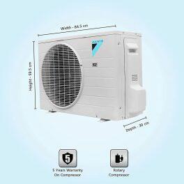 Daikin FTE60UV 1.8 Ton 1 Star Fixed Speed Split AC with 16 Meters Air Throw, White