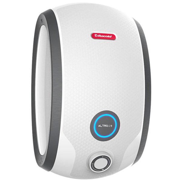 Racold Altroi+, 3 Litre 6.5 Pressure Bar 3000 W Instant Water Heater with Smart LED ring, Installation Pipe and Electric Plug, White
