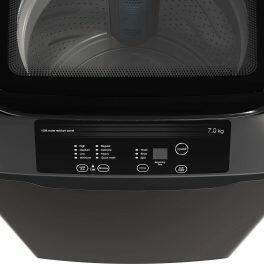 Godrej WTEON ALR 70 5.0 FDANS, 7 KG 5 Star Fully-Automatic Top Loading Machine with Roller Coaster, Graphite Grey