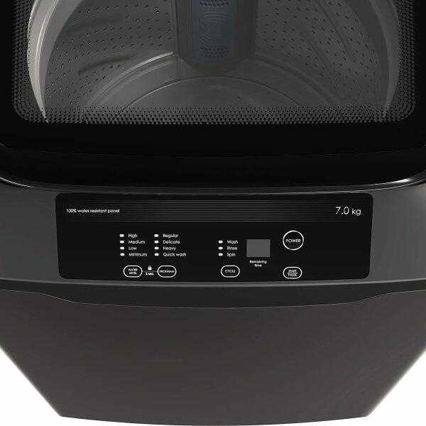 Godrej WTEON ALR 70 5.0 FDANS, 7 KG 5 Star Fully-Automatic Top Loading Machine with Roller Coaster, Graphite Grey