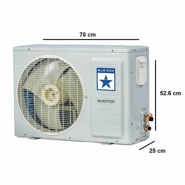 BlueStar IA318QCU 1.5 Ton 3 Star Inverter Split AC with 5-in-1 Convertible & 4 Way Swing, White