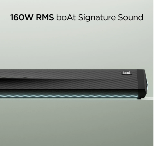 Boat Aavante Bar Theme 160 Watts Soundbar with wireless subwoofer, Black