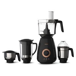 PHILIPS HL7707, 750 Watts 4 Jar Mixer Grinder with Food Processor Jar, Black