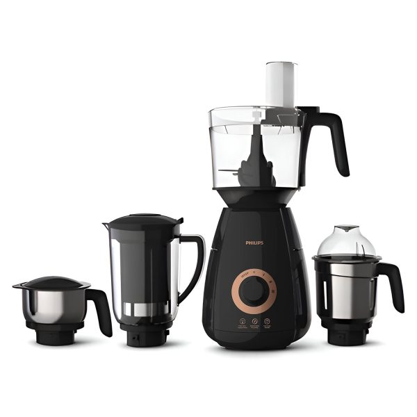 PHILIPS HL7707, 750 Watts 4 Jar Mixer Grinder with Food Processor Jar, Black
