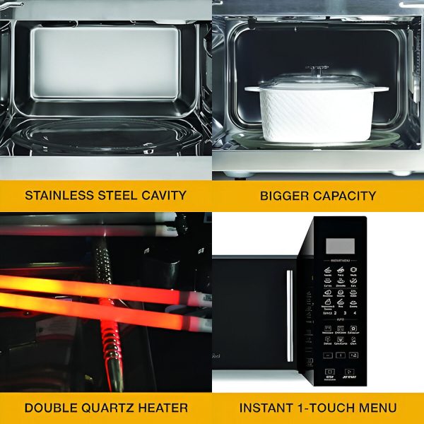 Whirlpool 24 Litre Convection Microwave with Smart Fry and Tandoor Heater, Black, MAGICOOK PRO 26E