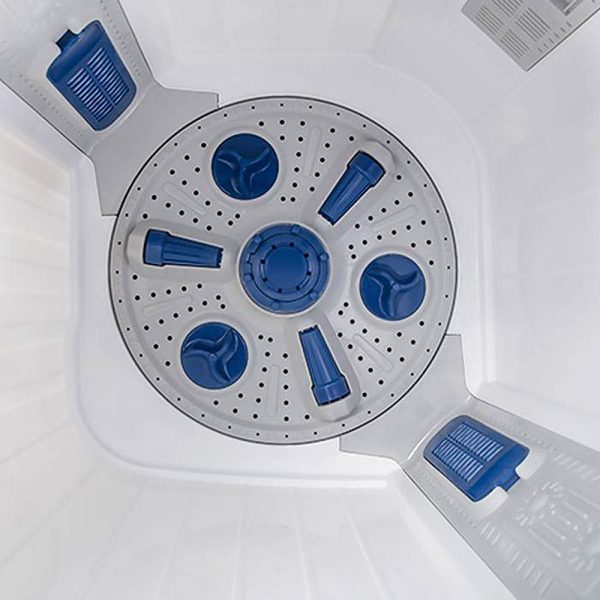 Voltas Beko WTT80DBLG, 8 KG Semi Automatic Machine with Cascade Waterfall System and IPX4 Control, Blue