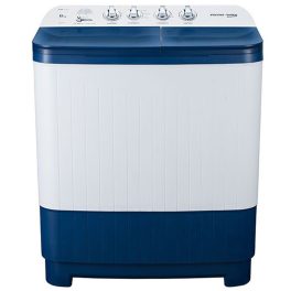 Voltas Beko WTT80DBLG, 8 KG Semi Automatic Machine with Cascade Waterfall System and IPX4 Control, Blue