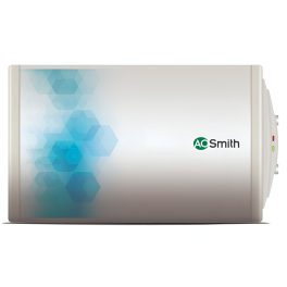 AO Smith Elegance Slim, 15 Litre Horizontal Geyser with 3 Star Rating and Sleek Design, White